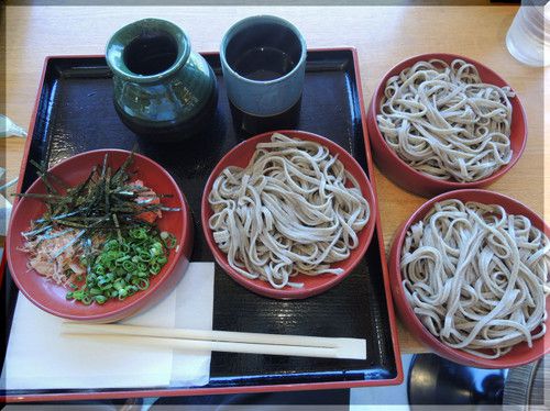 【奥出雲湯村温泉〔河原の野湯〕（島根・雲南市）】　～お手軽野湯は、足元自噴～　　＆ 出雲そばを食す