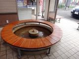 秋田県　男鹿温泉街「足湯」と｢五風」
