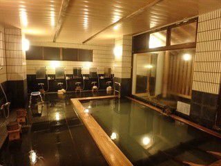 松之山温泉　ひなの宿ちとせ（2017年再訪）　その2　大浴場と露天風呂