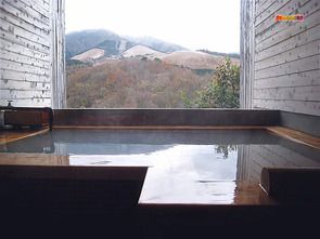熊本県　岳の湯温泉 豊礼の湯 家族風呂半露天ひのき風呂