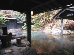 熊本県  黒川温泉 旅館山河  混浴露天風呂・女性専用露天風呂