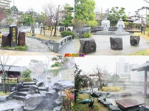 熊本県　玉名温泉 立願寺公園しらさぎの足湯